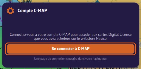 Compte C-MAP : Se connecter à C-MAP