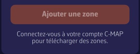 Sans compte connecté : « Ajouter une zone » est grisé et la raison s'affiche dessous