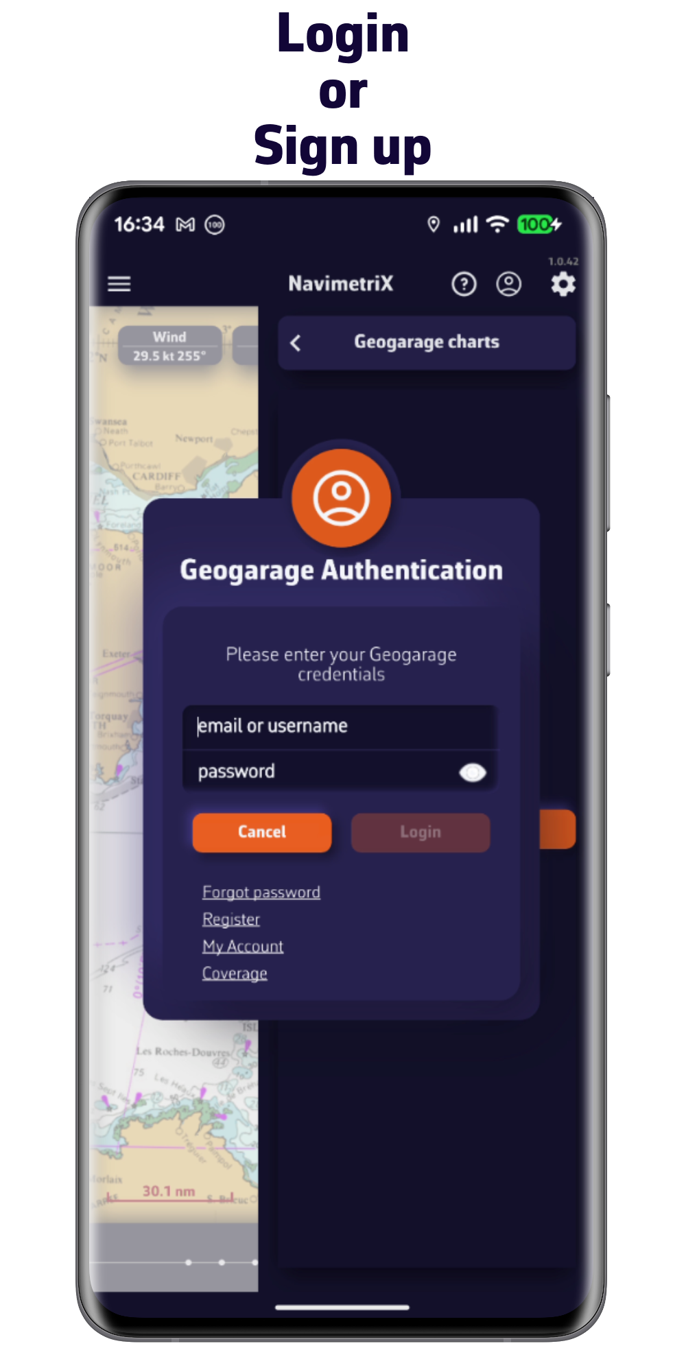Iniciar sesión o Registrarse
