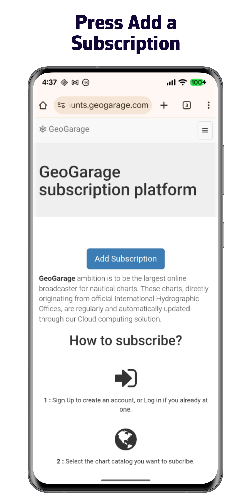 Pulse Add a subscription