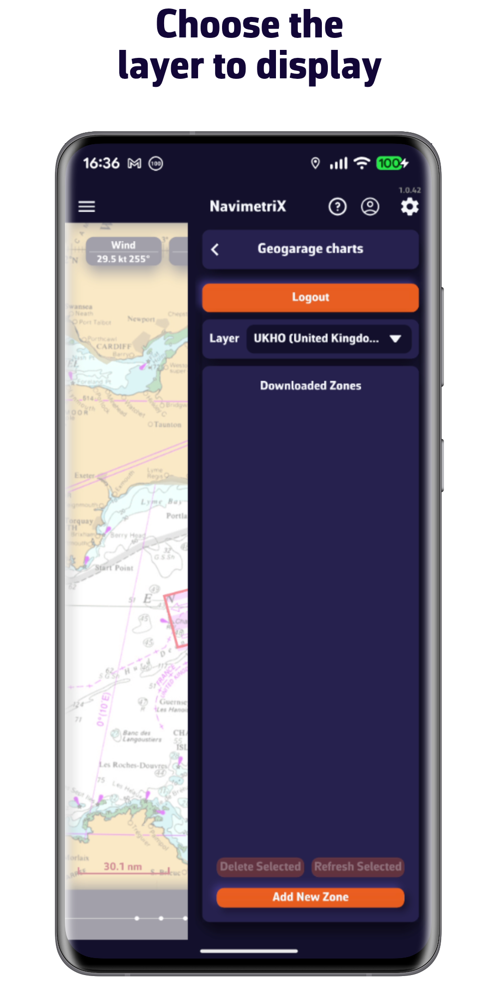 Elija la capa a mostrar