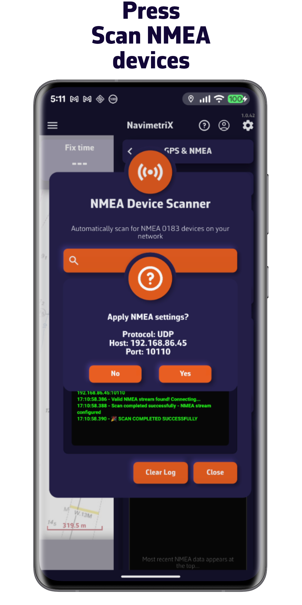 Pulse Scan NMEA streams