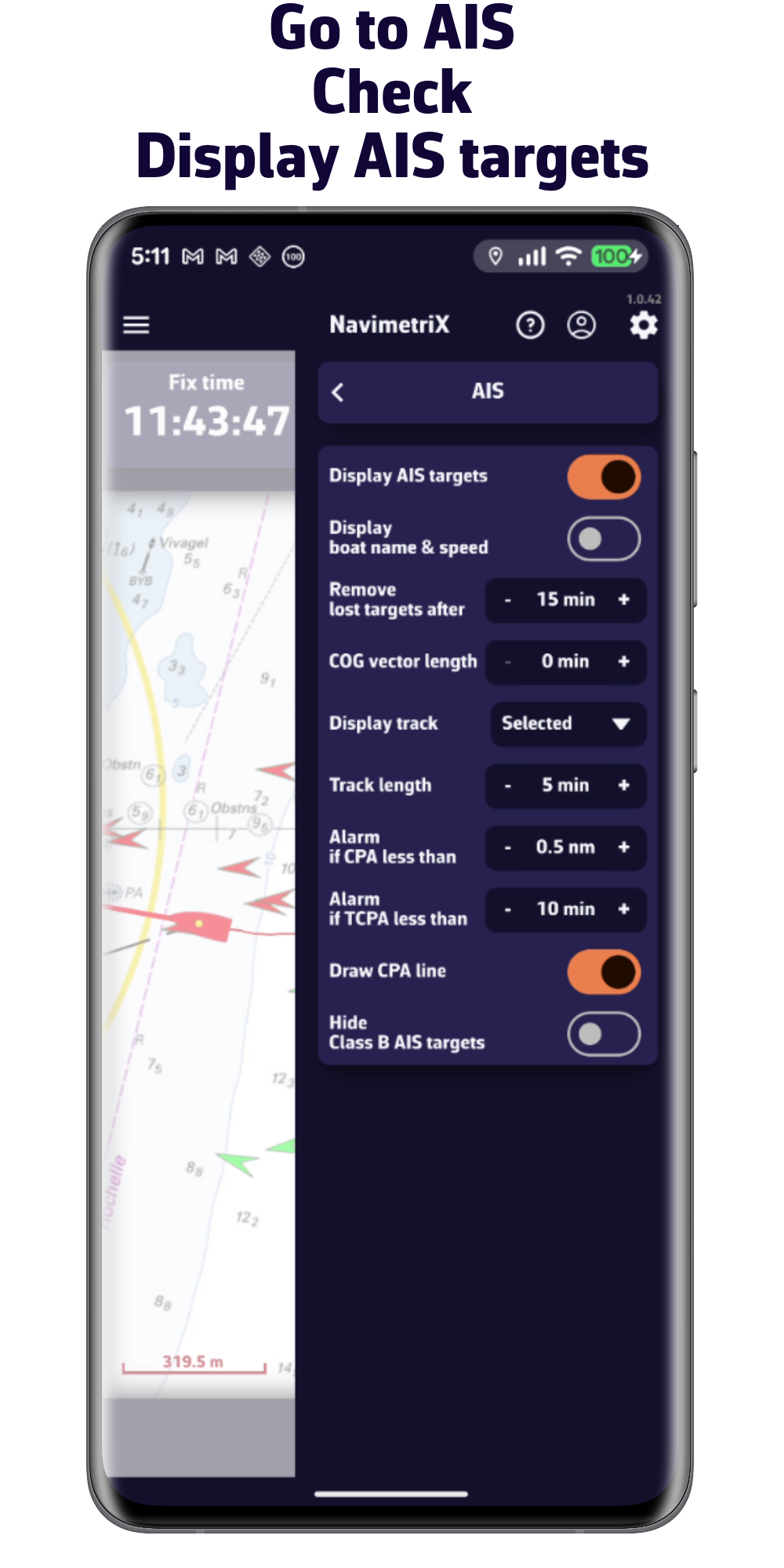 Vaya a AIS. Marque Show targets