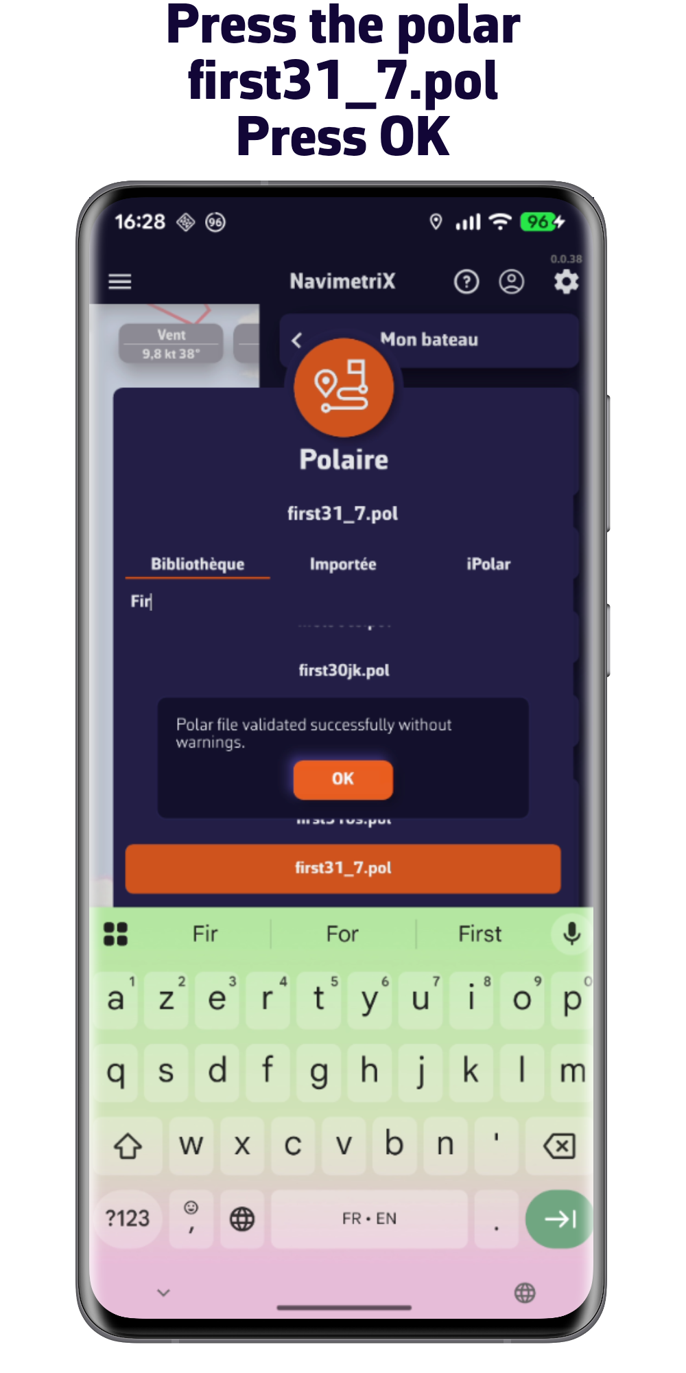 Pulse la polar. Pulse Ok