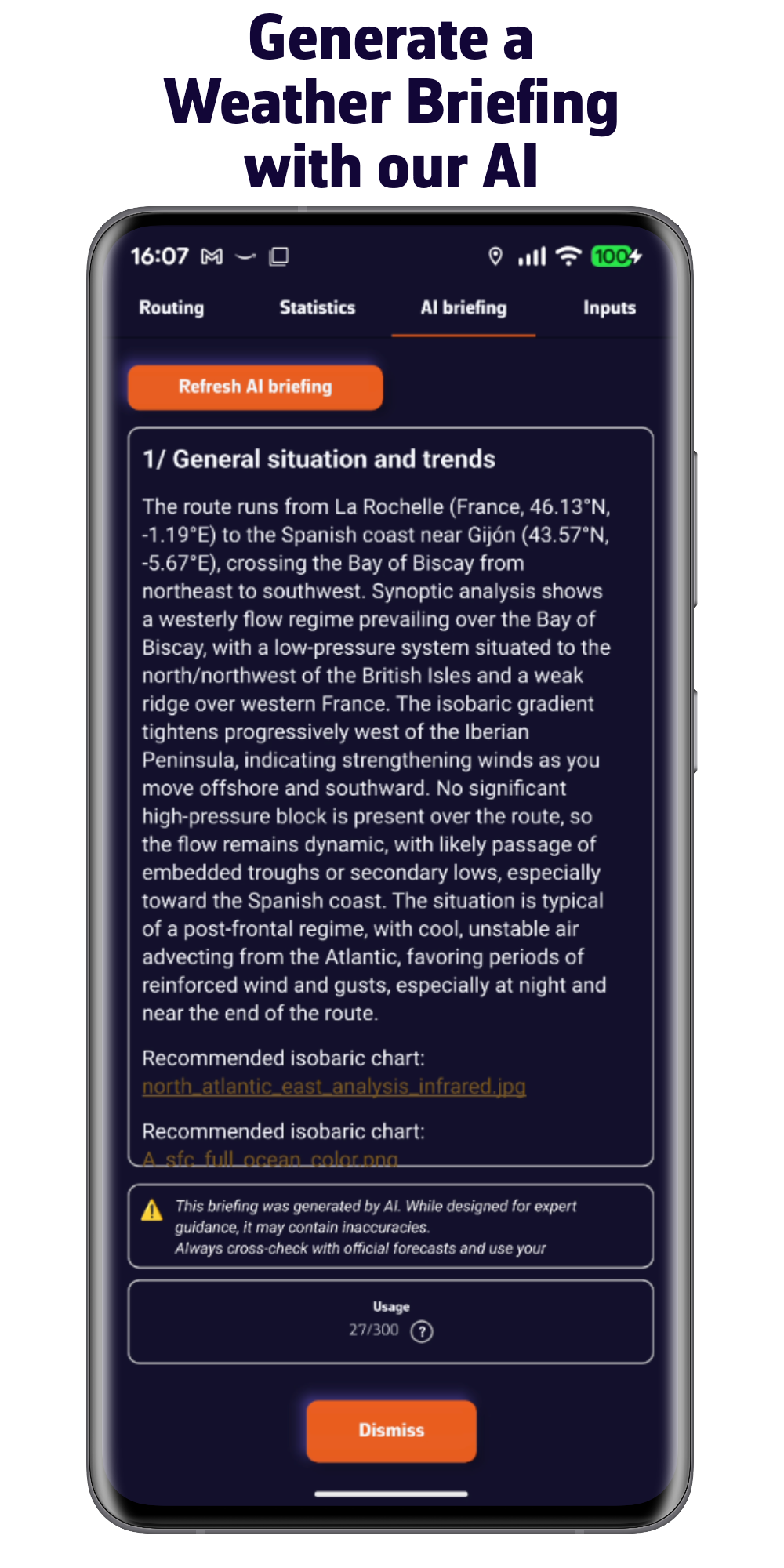 Genere un Briefing Meteorológico con nuestra IA