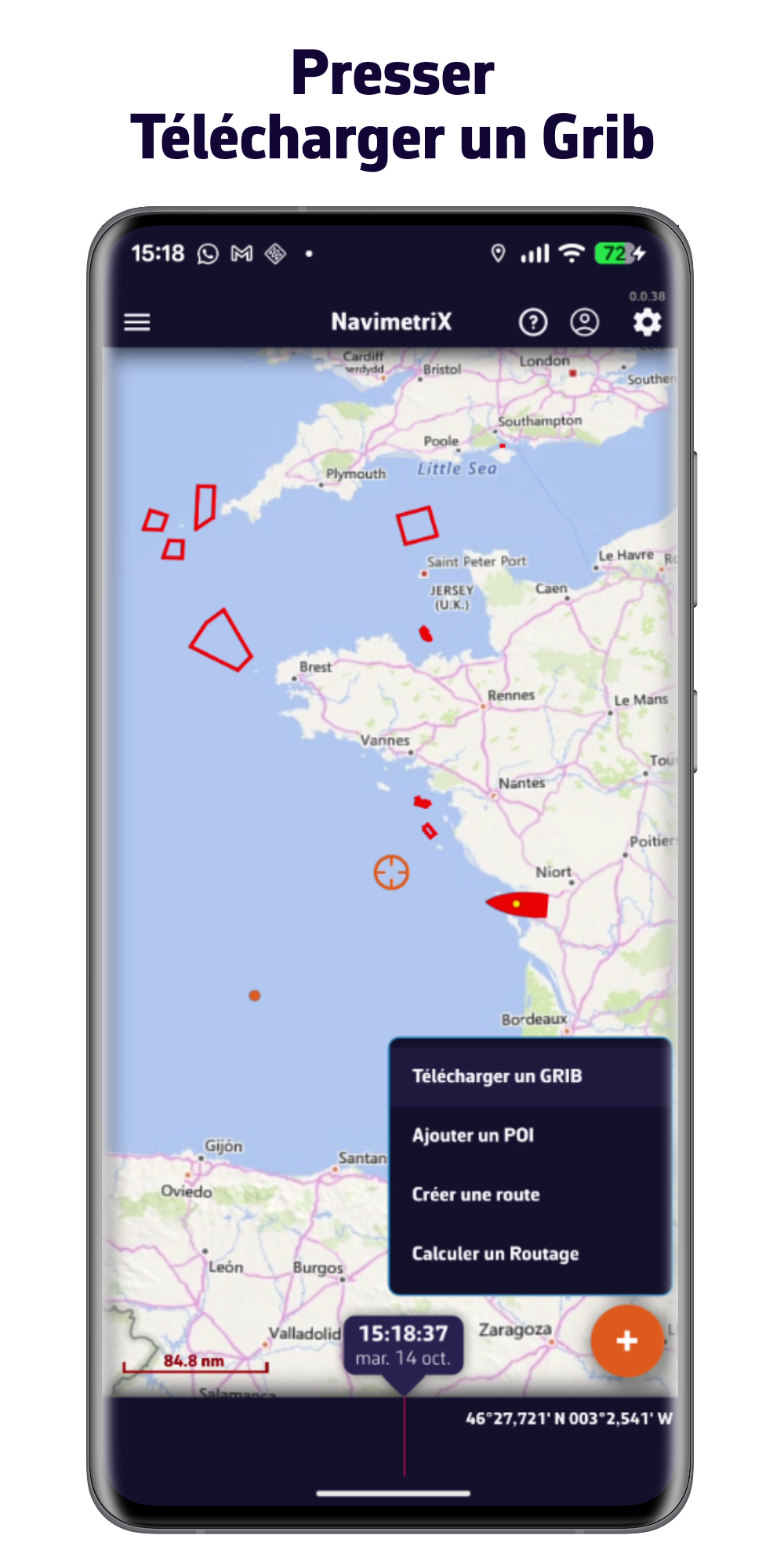 Presser Télécharger un Grib