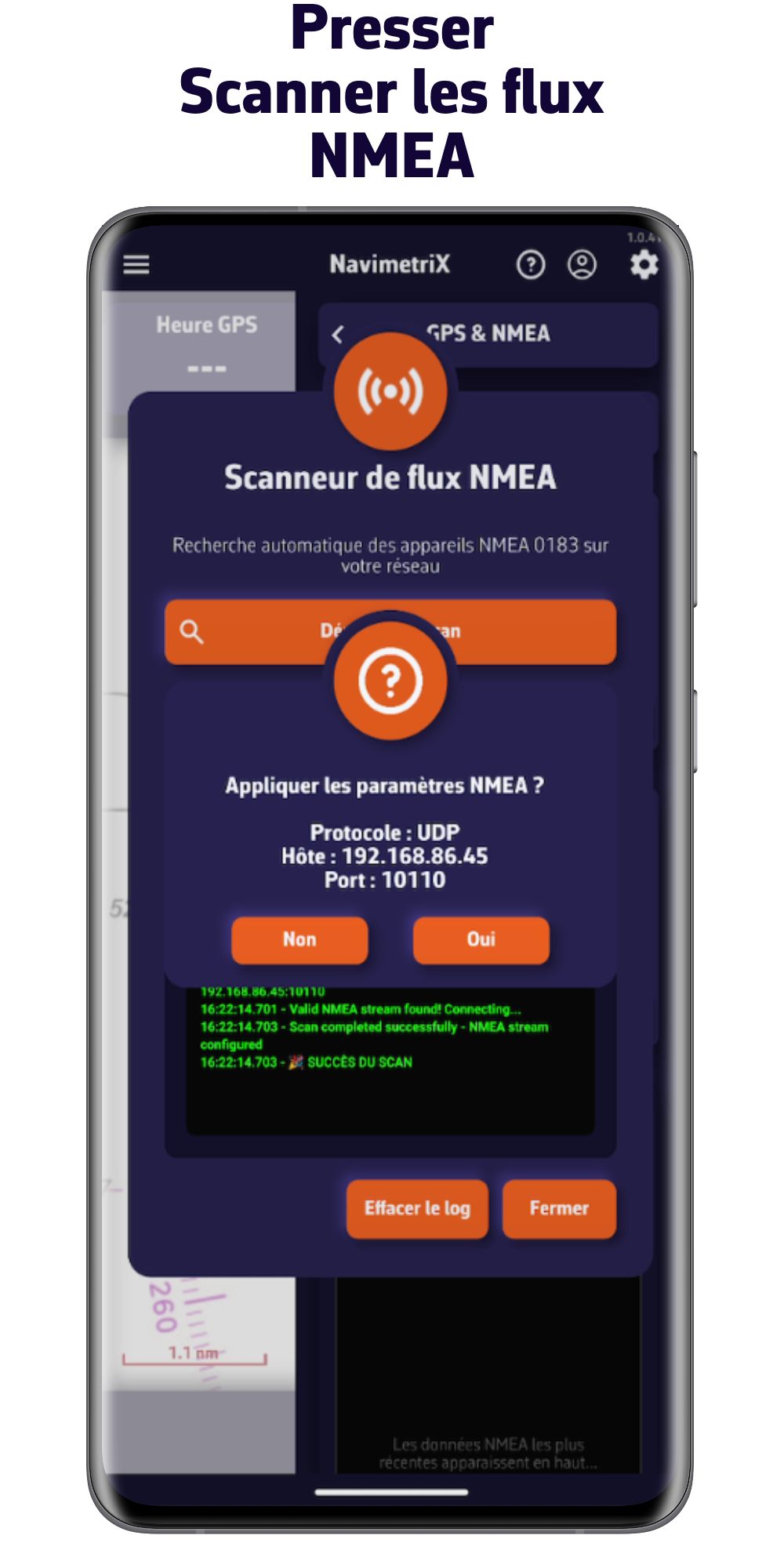 Presser Scanner les flux NMEA